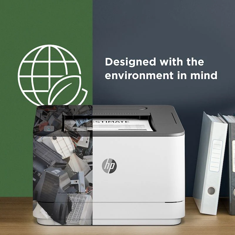 HP LaserJet 3001dw Wireless Monochrome Laser Printer with Duplex Printing for Office Use - Image 3
