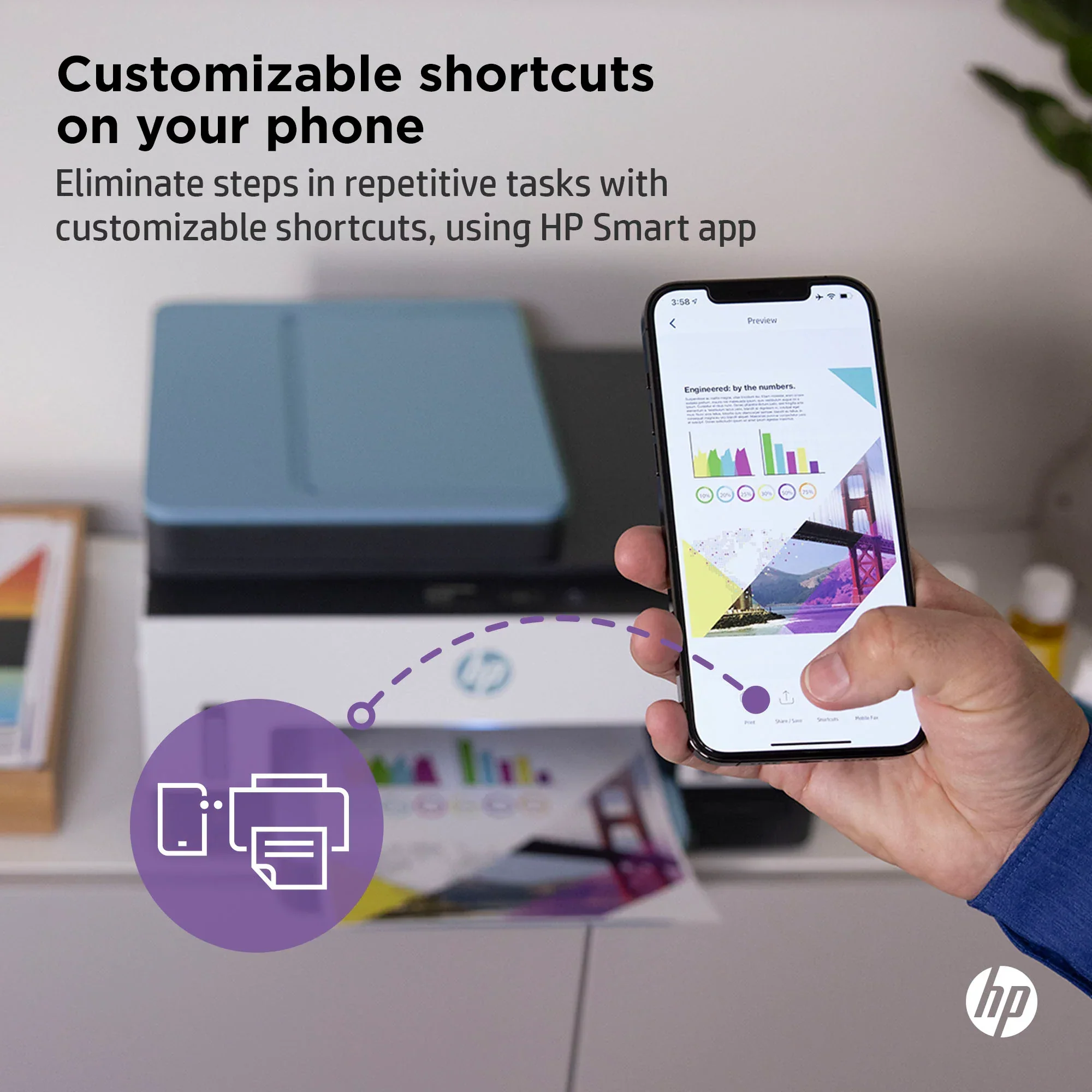 HP Smart Tank 7602 Wireless All-in-One Ink Tank Printer for High Volume Office Use - Image 3